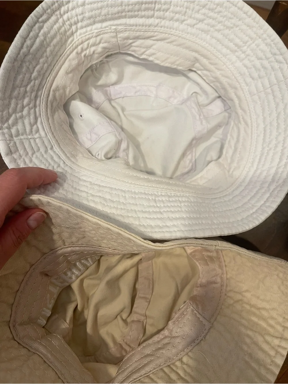 2 bucket hats one LA another one Amsterdam